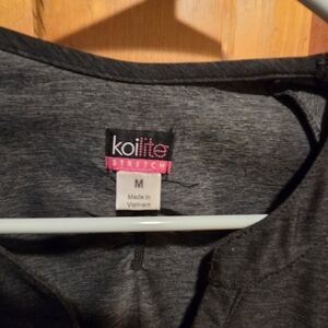 Koi lite Stretch Gray Scrub Top- Medium